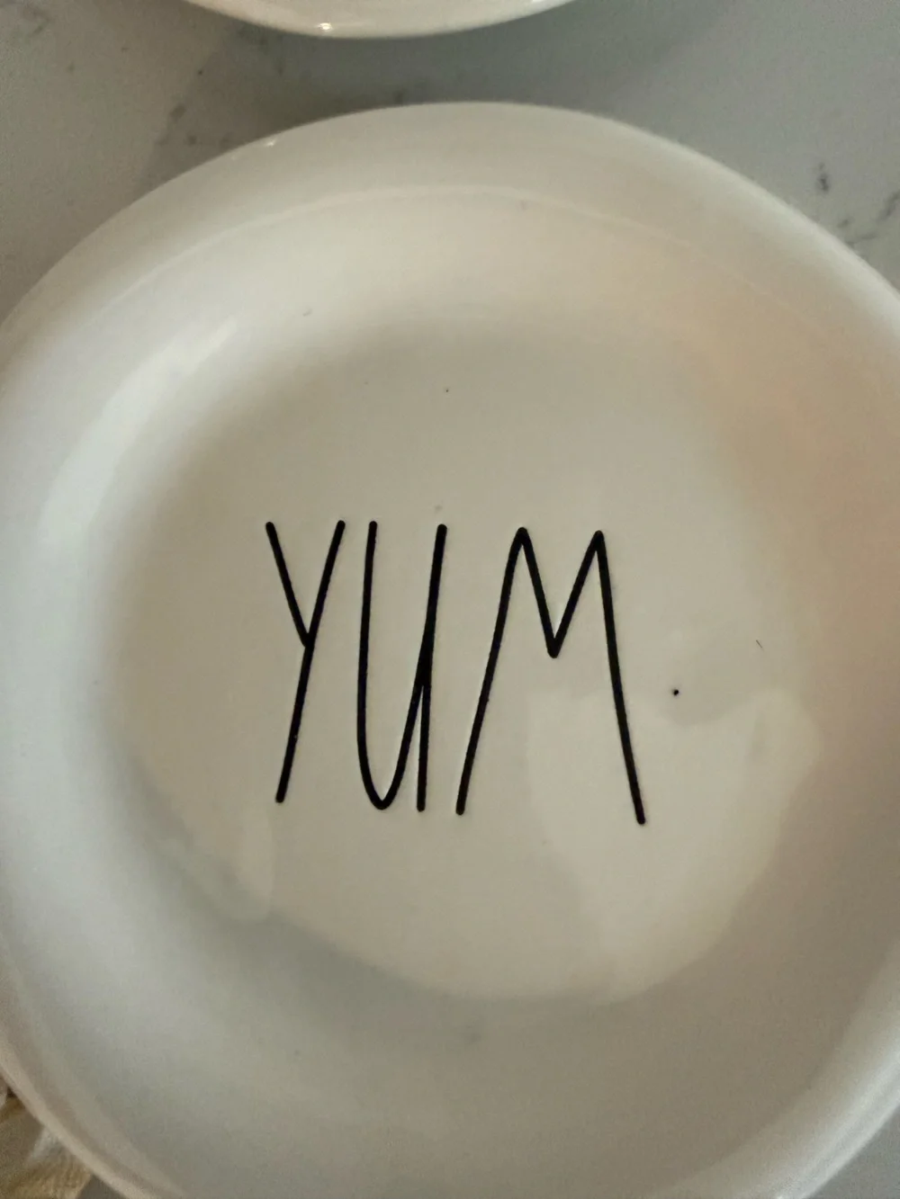 RAE DUNN Set of 4 Ceramic Snack Plates